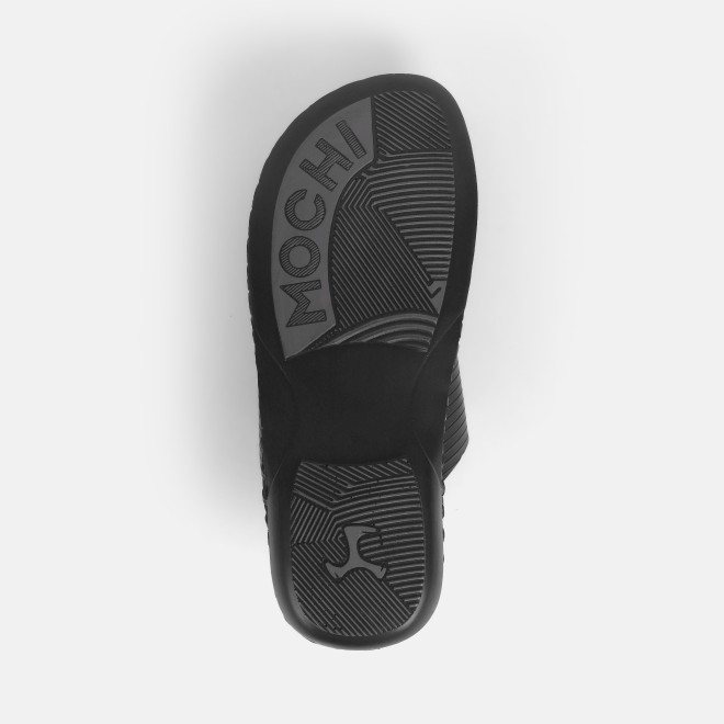 Mochi Men Black Ethnic Kolhapuris (SKU: 16-1128-11-40)