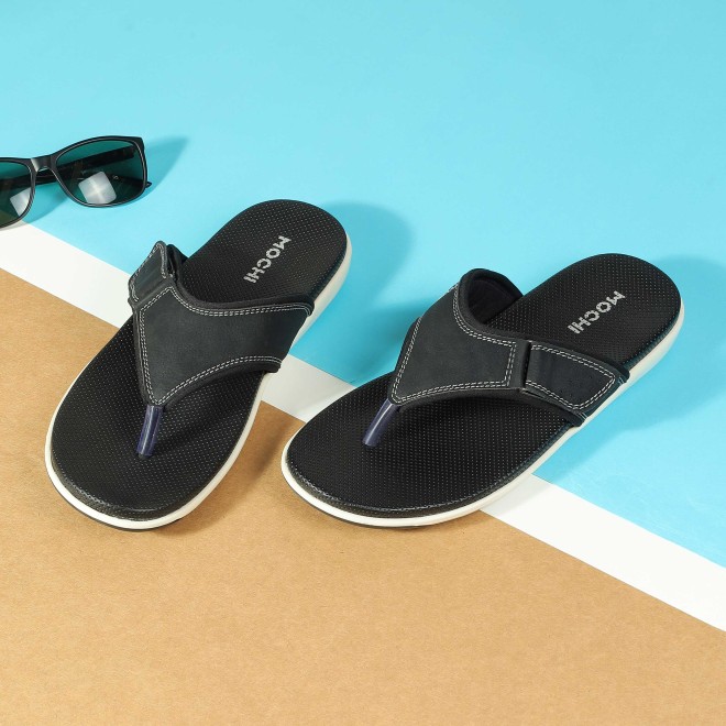 Men Black Casual Slippers