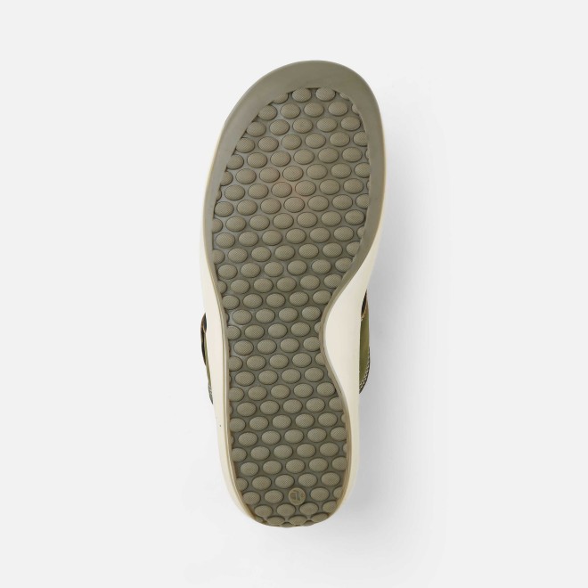 Mochi Men Olive Casual Slippers (SKU: 16-1132-49-40)