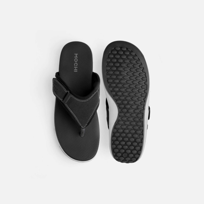 Mochi Men Black Casual Slippers (SKU: 16-1132-11-42)