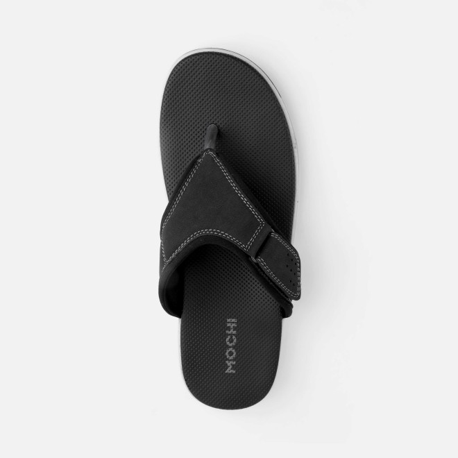 Mochi Men Black Casual Slippers (SKU: 16-1132-11-42)
