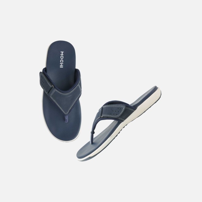 Mochi Men Blue Casual Slippers (SKU: 16-1132-45-40)