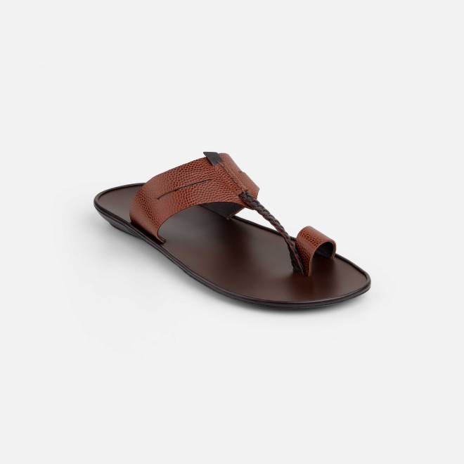 Mochi Men Tan Ethnic Kolhapuris (SKU: 16-1136-23-40)