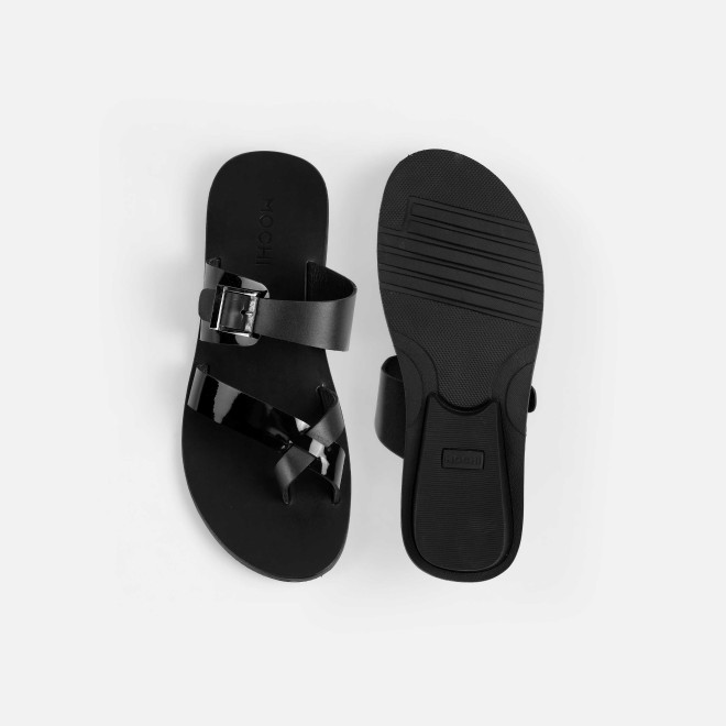 Mochi Men Black Casual Slippers (SKU: 16-1137-11-41) Mochi Men Black Casual Slippers (SKU: 16-1137-11-41)