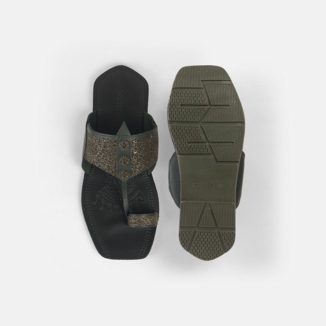 Mochi Men Green Ethnic Kolhapuris (SKU: 16-1144-21-41)