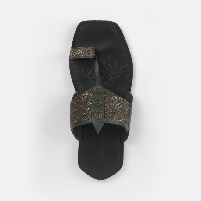 Mochi Men Green Ethnic Kolhapuris (SKU: 16-1144-21-41)