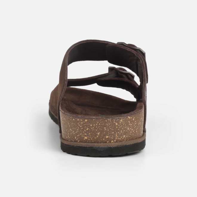 Mochi Men Brown Casual Slippers (SKU: 16-1146-12-40)