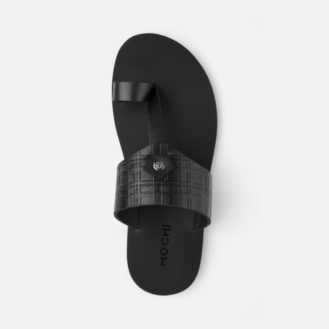 Mochi Men Black Ethnic Slip Ons (SKU: 16-1156-11-41)