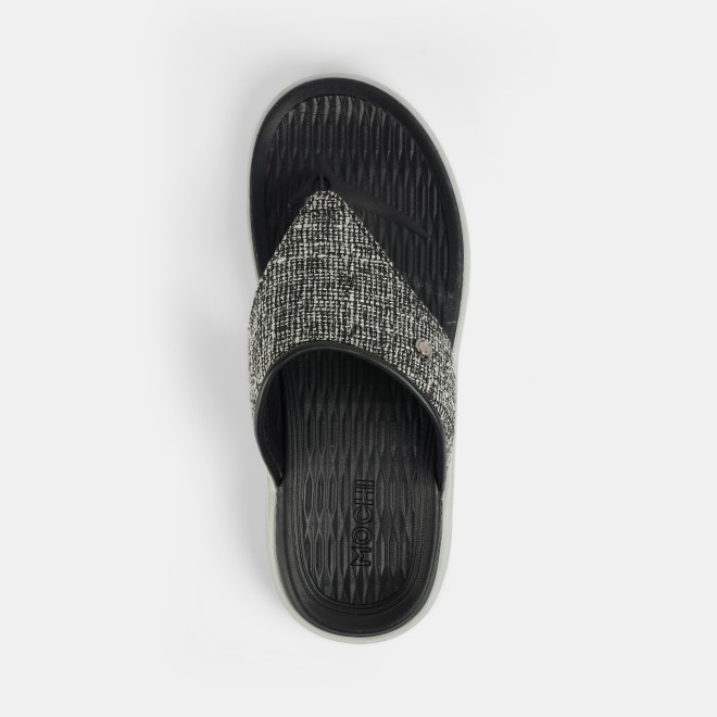 Mochi Men Black Casual Slippers (SKU: 16-1157-11-40) Mochi Men Black Casual Slippers (SKU: 16-1157-11-40)
