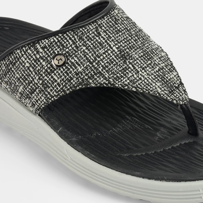 Mochi Men Black Casual Slippers (SKU: 16-1157-11-40) Mochi Men Black Casual Slippers (SKU: 16-1157-11-40)
