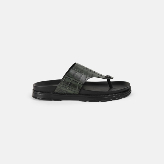 Mochi Men Green Casual Slippers (SKU: 16-1158-21-40)