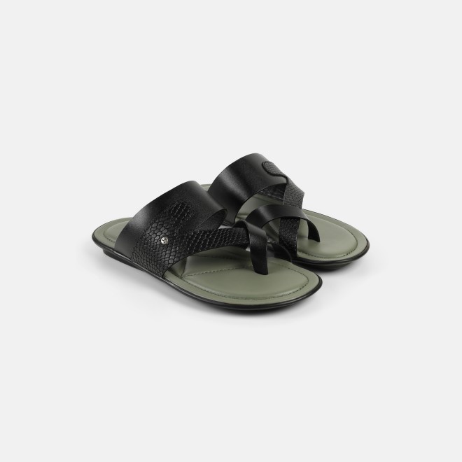 Mochi Men Black Casual Slippers (SKU: 16-1159-11-41)