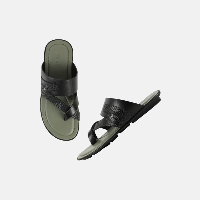 Mochi Men Black Casual Slippers (SKU: 16-1159-11-41)