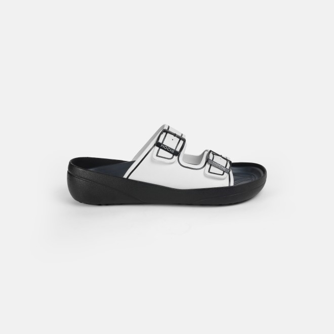 Mochi Men White Casual Slippers (SKU: 16-1161-16-40)