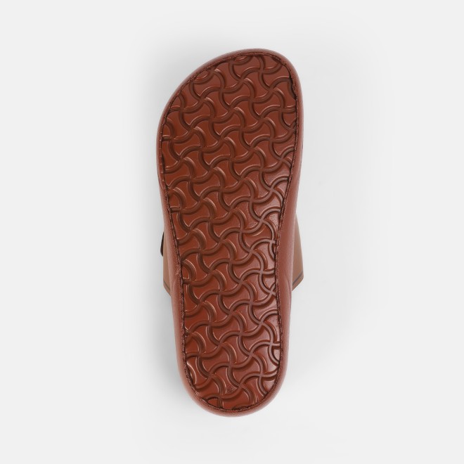 Mochi Men Tan Casual Slippers (SKU: 16-1161-23-40)