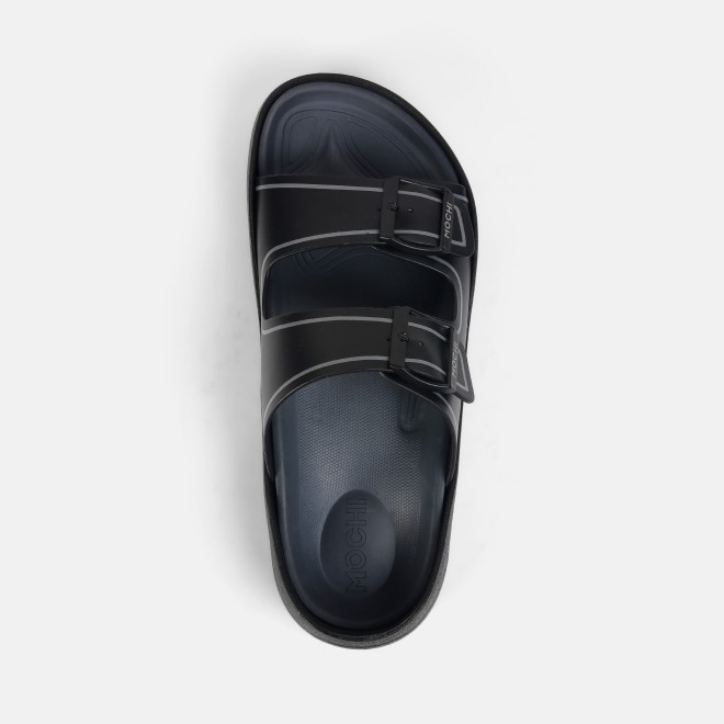 Mochi Men Black Casual Slippers (SKU: 16-1161-11-40) Mochi Men Black Casual Slippers (SKU: 16-1161-11-40)