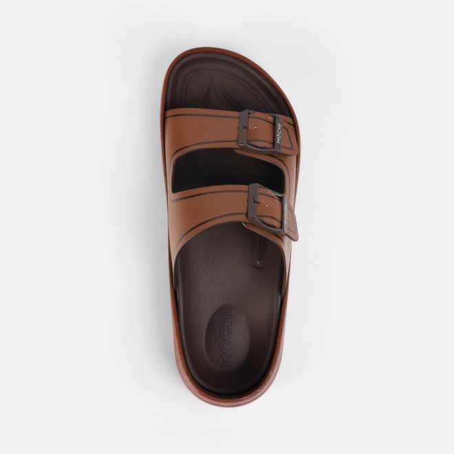 Mochi Men Tan Casual Slippers (SKU: 16-1161-23-40)