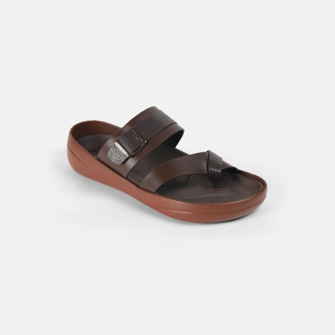 Mochi Men Tan Casual Slippers