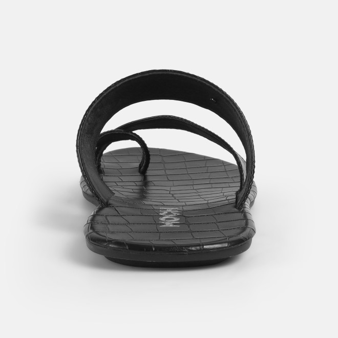 Mochi Men Black Casual Slippers (SKU: 16-1174-11-42) Mochi Men Black Casual Slippers (SKU: 16-1174-11-42)