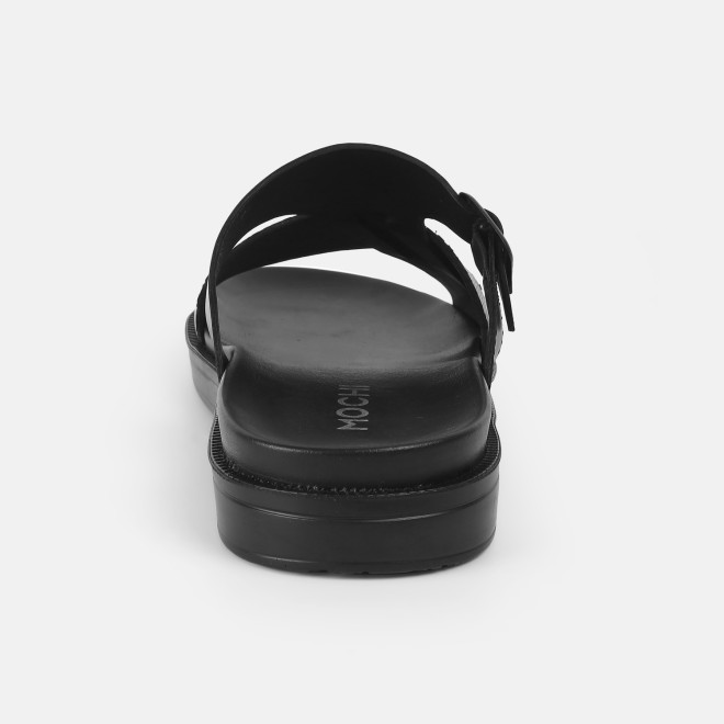 Mochi Men Black Casual Slippers (SKU: 16-1175-11-40) Mochi Men Black Casual Slippers (SKU: 16-1175-11-40)