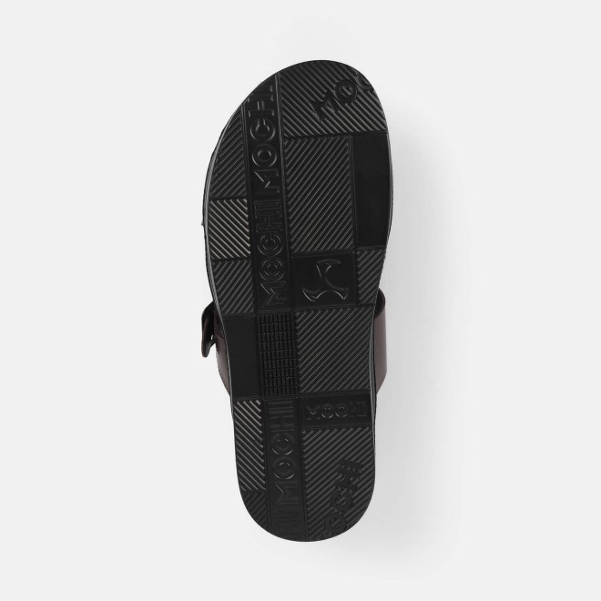 Mochi Men Brown Casual Slippers (SKU: 16-1175-12-40)
