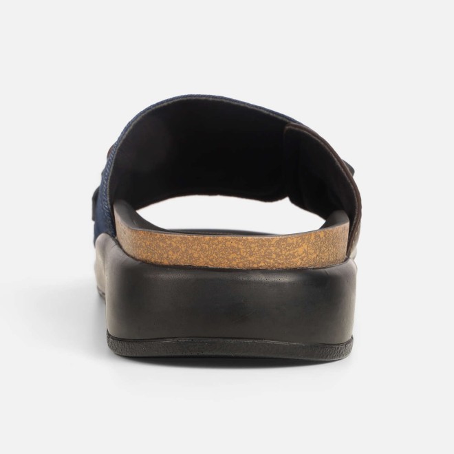 Mochi Men Blue Casual Slippers (SKU: 16-1189-45-40)