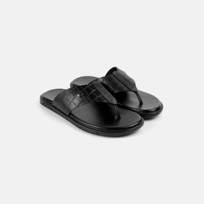 Mochi Men Black Casual Slippers (SKU: 16-1196-11-40) Mochi Men Black Casual Slippers (SKU: 16-1196-11-40)