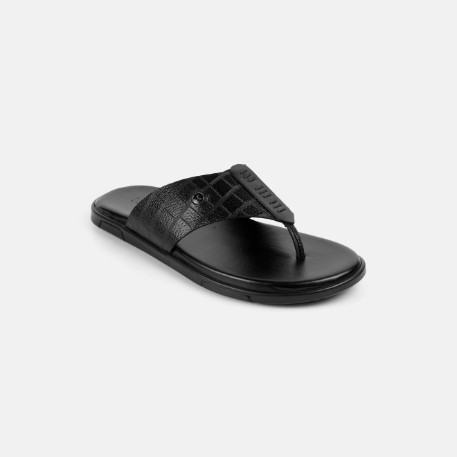 Mochi Men Black Casual Slippers (SKU: 16-1196-11-40) Mochi Men Black Casual Slippers (SKU: 16-1196-11-40)