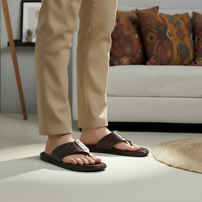 Mochi Men Brown Casual Slippers (SKU: 16-1196-12-40) Mochi Men Brown Casual Slippers (SKU: 16-1196-12-40)