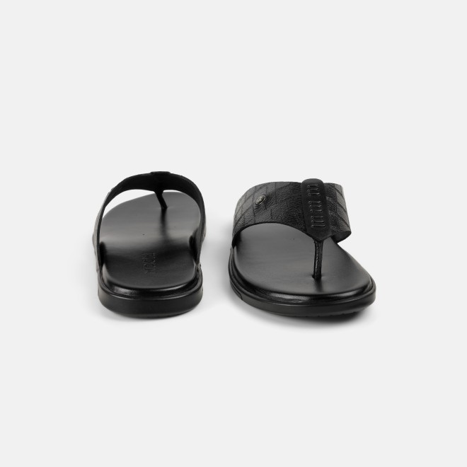 Mochi Men Black Casual Slippers (SKU: 16-1196-11-40) Mochi Men Black Casual Slippers (SKU: 16-1196-11-40)