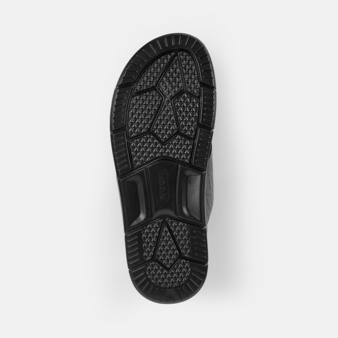 Mochi Men Black Casual Slippers (SKU: 16-1196-11-40) Mochi Men Black Casual Slippers (SKU: 16-1196-11-40)