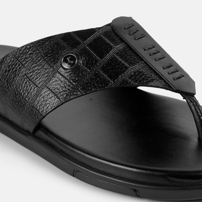 Mochi Men Black Casual Slippers (SKU: 16-1196-11-40) Mochi Men Black Casual Slippers (SKU: 16-1196-11-40)