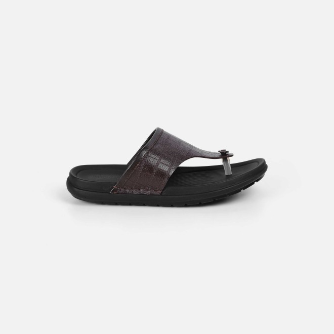 Mochi Men Brown Casual Slippers (SKU: 16-1197-12-40)