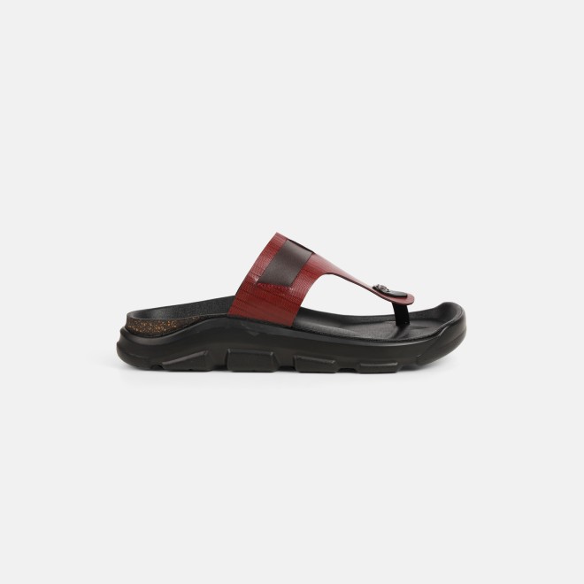 Mochi Men Maroon Casual Slippers (SKU: 16-1199-44-41)