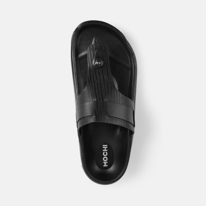 Mochi Men Black Casual Slippers (SKU: 16-1199-11-40) Mochi Men Black Casual Slippers (SKU: 16-1199-11-40)