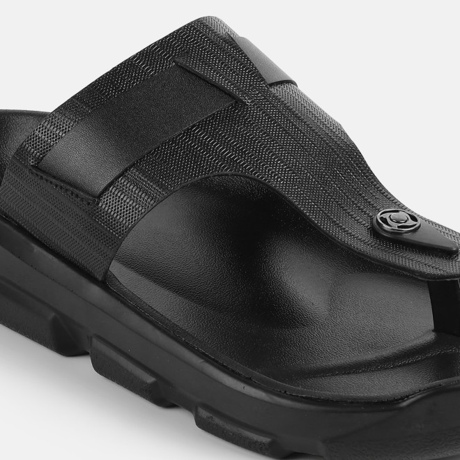 Mochi Men Black Casual Slippers (SKU: 16-1199-11-40) Mochi Men Black Casual Slippers (SKU: 16-1199-11-40)