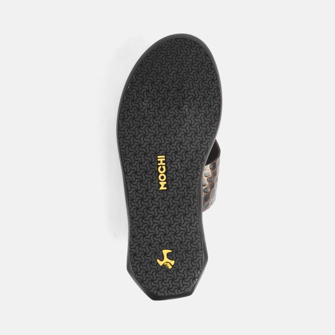 Mochi Men Brown Casual Slippers (SKU: 16-1201-12-40) Mochi Men Brown Casual Slippers (SKU: 16-1201-12-40)