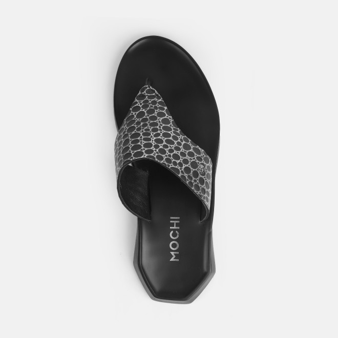 Mochi Men Black Casual Slippers (SKU: 16-1201-11-42) Mochi Men Black Casual Slippers (SKU: 16-1201-11-42)