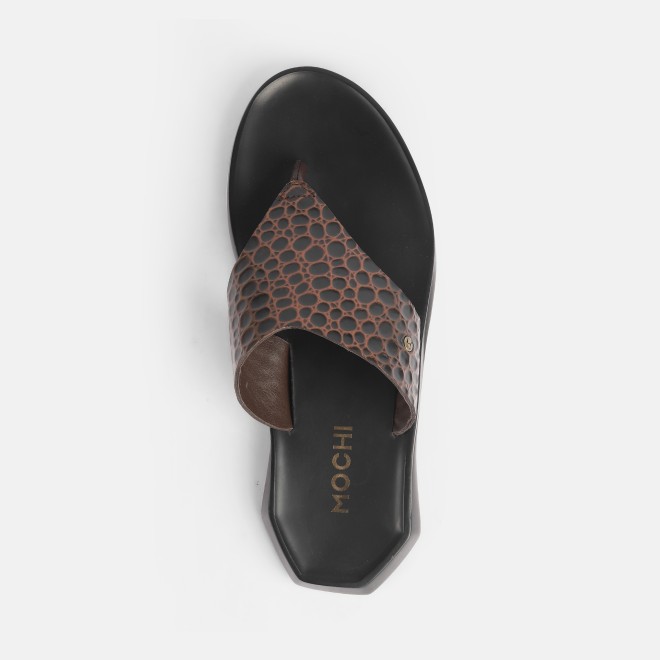 Mochi Men Brown Casual Slippers (SKU: 16-1201-12-40) Mochi Men Brown Casual Slippers (SKU: 16-1201-12-40)
