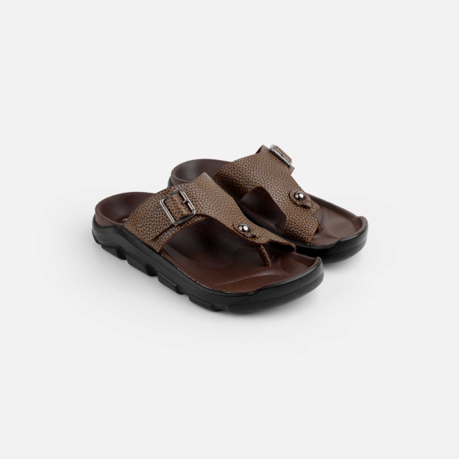 Mochi Men Tan Casual Slippers (SKU: 16-1210-23-40)