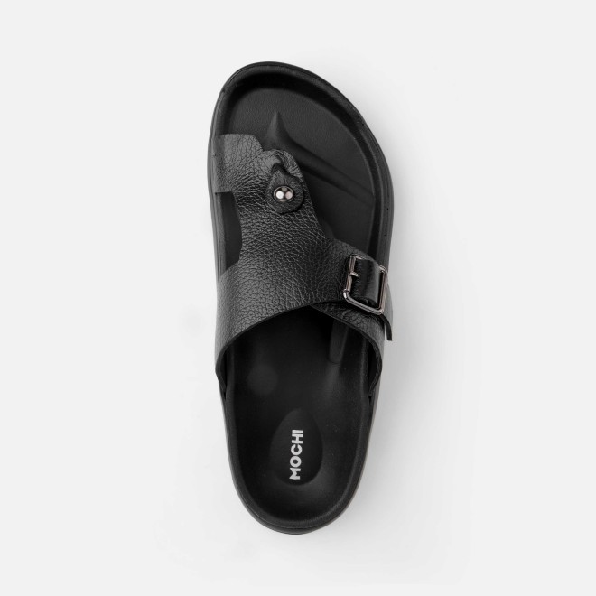 Mochi Men Black Casual Slippers (SKU: 16-1210-11-40)