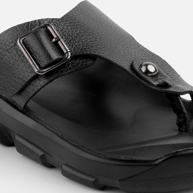 Mochi Men Black Casual Slippers (SKU: 16-1210-11-40)