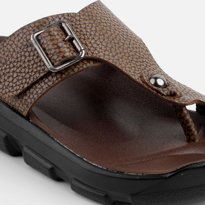 Mochi Men Tan Casual Slippers (SKU: 16-1210-23-40)
