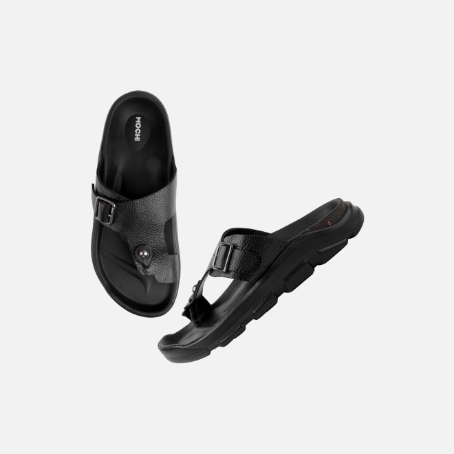 Mochi Men Black Casual Slippers (SKU: 16-1210-11-40)