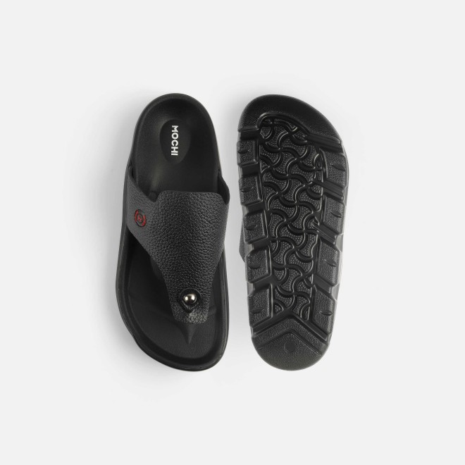 Mochi Men Black Casual Slippers (SKU: 16-1211-11-40) Mochi Men Black Casual Slippers (SKU: 16-1211-11-40)