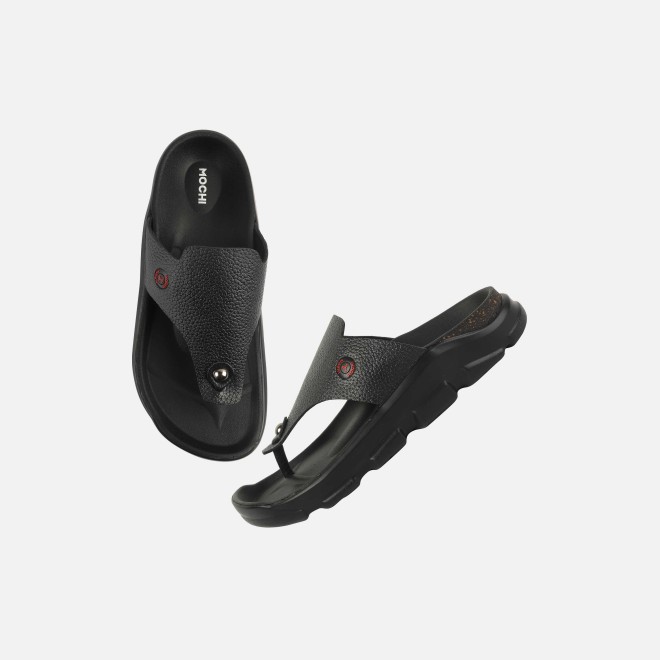 Mochi Men Black Casual Slippers (SKU: 16-1211-11-40) Mochi Men Black Casual Slippers (SKU: 16-1211-11-40)