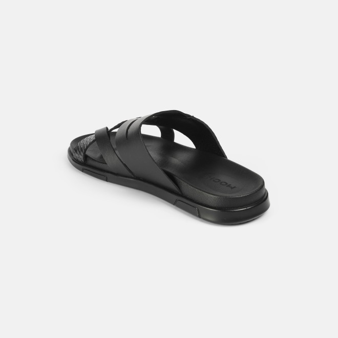 Mochi Men Black Casual Slippers (SKU: 16-1212-11-40)