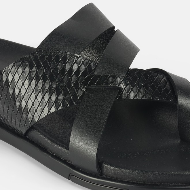 Mochi Men Black Casual Slippers (SKU: 16-1212-11-40)