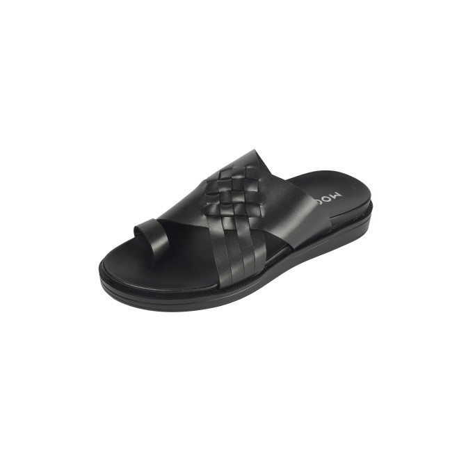 Mochi Men Black Casual Slippers (SKU: 16-1215-11-40) Mochi Men Black Casual Slippers (SKU: 16-1215-11-40)