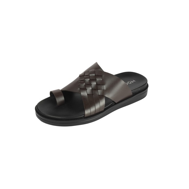 Mochi Men Brown Casual Slippers (SKU: 16-1215-12-41) Mochi Men Brown Casual Slippers (SKU: 16-1215-12-41)